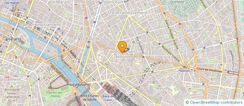 localisation de l'entreprise EUROPCHAPE REVETEMENT  PARIS 11