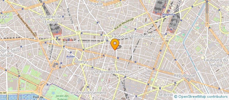 localisation de l'entreprise EUROPE 2000 à PARIS
