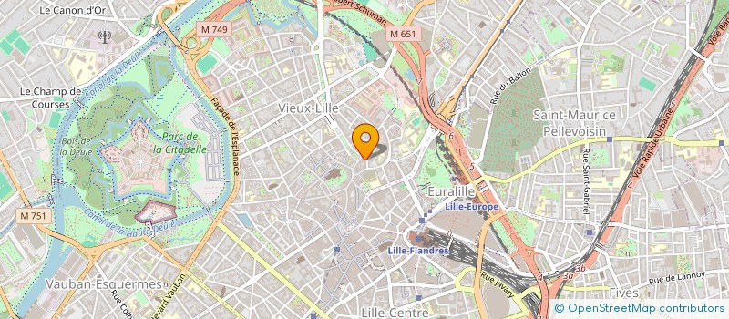 localisation de l'entreprise EUROPE à LILLE