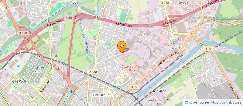 localisation de l'entreprise EUROPE  ILLZACH