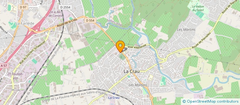localisation de l'entreprise EUROPE 94 à LA CRAU