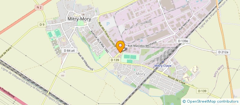 localisation de l'entreprise EUROPE ACCESSOIRES à MITRY-MORY