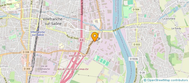 localisation de l'entreprise EUROPE ALIMENTAIRE EXPORT à VILLEFRANCHE-SUR-SAONE