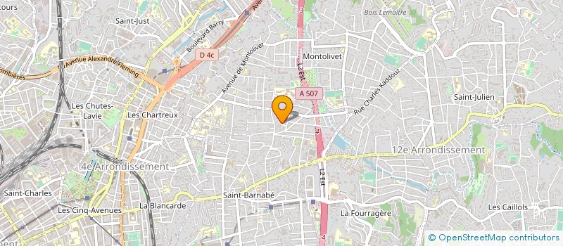 localisation de l'entreprise EUROPE AMBULANCES à MARSEILLE
