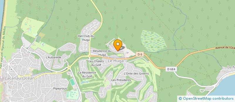 localisation de l'entreprise EUROPE AMBULANCES  LACANAU