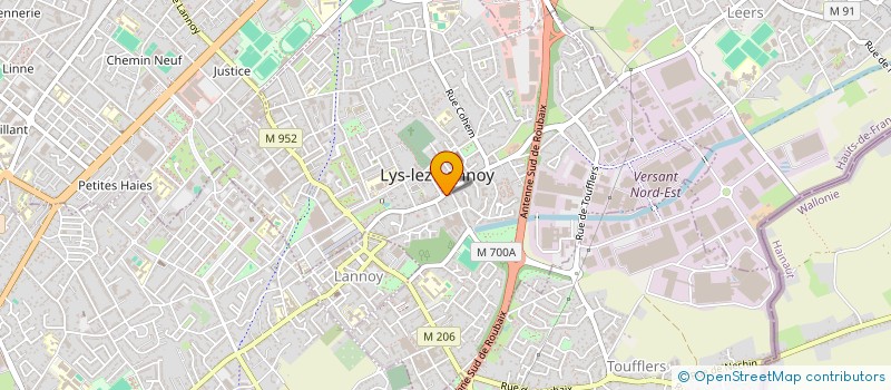 localisation de l'entreprise EUROPE ANIM' à LYS-LEZ-LANNOY