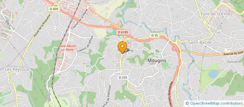 localisation de l'entreprise EUROPE ASIE à MOUGINS