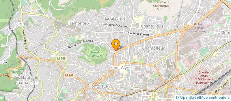 localisation de l'entreprise EUROPE AUTO  CLERMONT-FERRAND