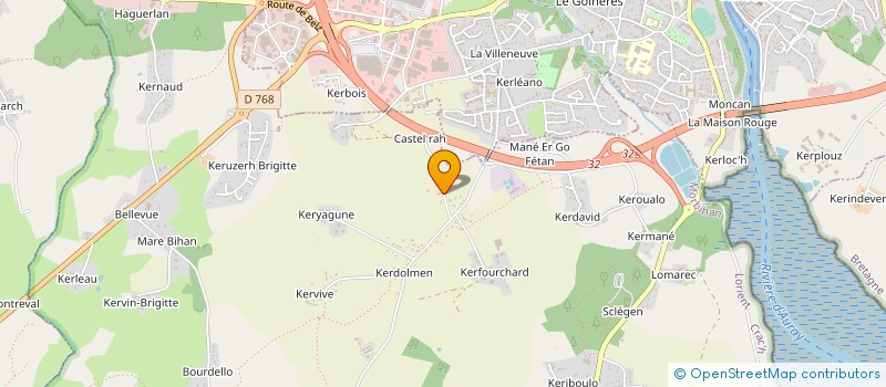 localisation de l'entreprise EUROPE AUTO 56 à CRACH