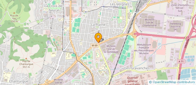 localisation de l'entreprise EUROPE AUTO  CLERMONT-FERRAND