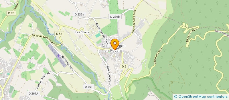 localisation de l'entreprise EUROPE AUTO INDUSTRIE LOGISTIQUE à SAINTE-EULALIE-EN-ROYANS