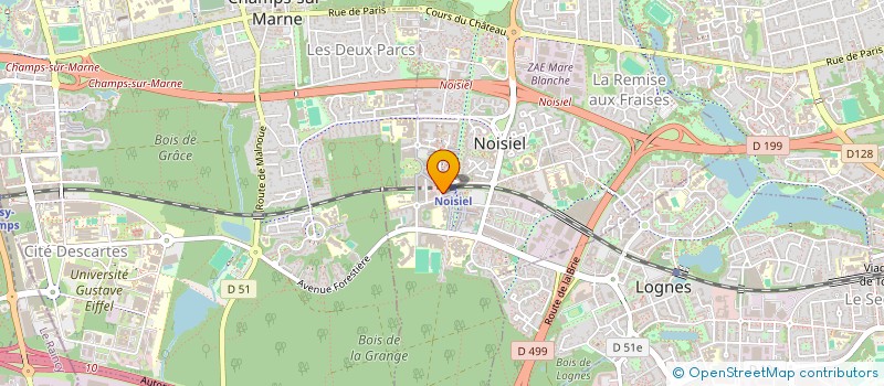 localisation de l'entreprise EUROPE AUTO SERVICE à NOISIEL