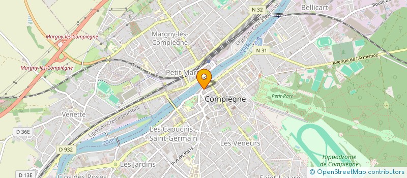 localisation de l'entreprise EUROPE AUTOMOBILES COMPIEGNE à COMPIEGNE