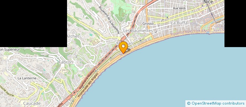 localisation de l'entreprise EUROPE AZUR INVESTISSEMENTS à NICE