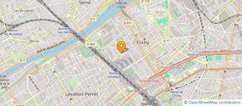 localisation de l'entreprise EUROPE BAT NET à CLICHY