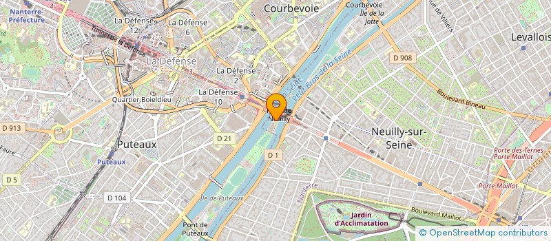 localisation de l'entreprise EUROPE BATI SYSTEME à NEUILLY-SUR-SEINE