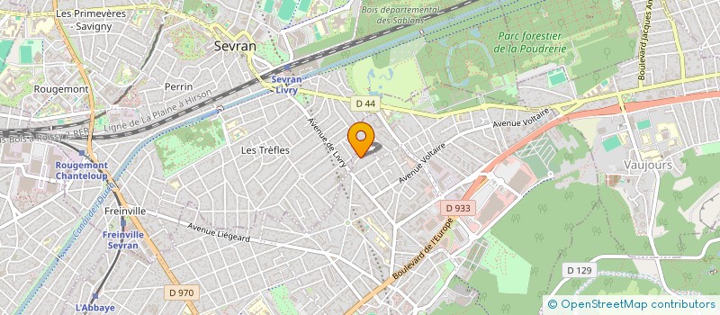 localisation de l'entreprise EUROPE BATIMENT  LIVRY-GARGAN