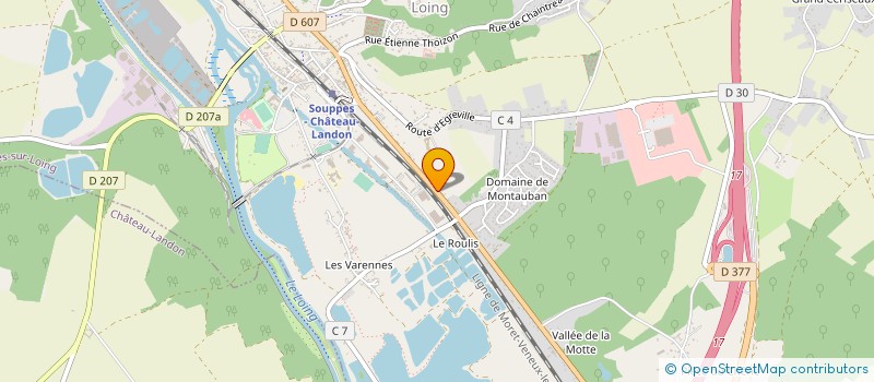 localisation de l'entreprise EUROPE BTP à SOUPPES-SUR-LOING