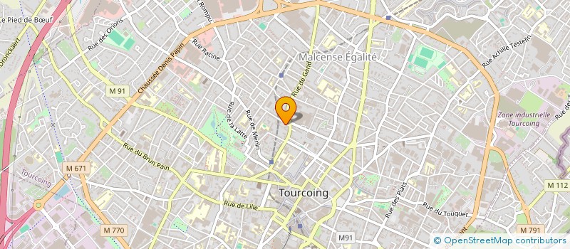 localisation de l'entreprise EUROPE-CARS59  TOURCOING