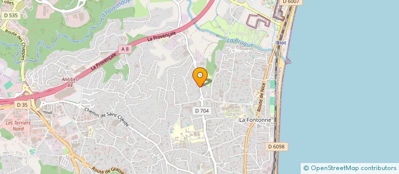 localisation de l'entreprise EUROPE CENTER CAR  ANTIBES