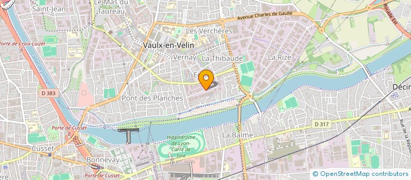 localisation de l'entreprise EUROPE CLIMATISATION à VAULX-EN-VELIN