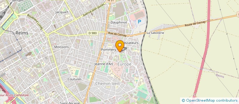 localisation de l'entreprise EUROPE CLUB  REIMS