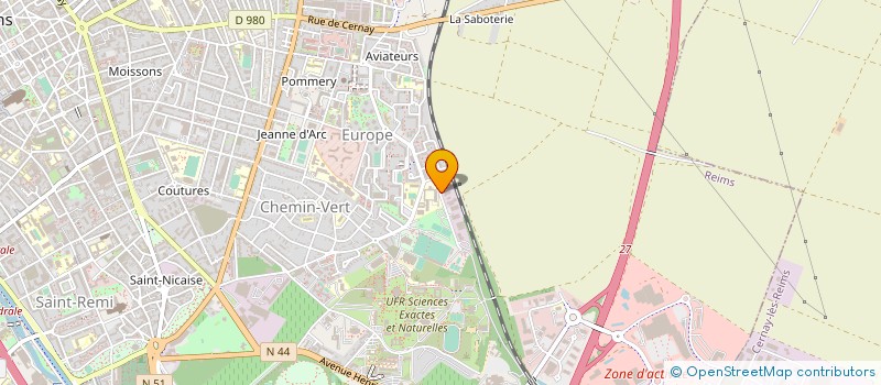 localisation de l'entreprise EUROPE CLUB  REIMS