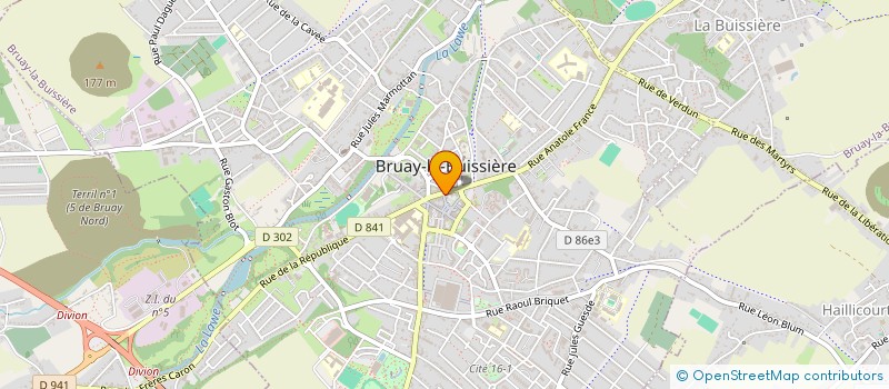 localisation de l'entreprise EUROPE-COM  BRUAY-LA-BUISSIERE