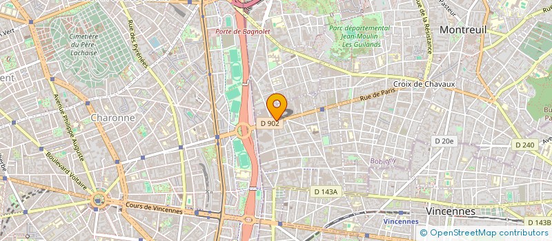 localisation de l'entreprise EUROPE COMMUNICATION à MONTREUIL