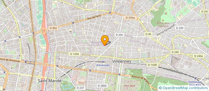localisation de l'entreprise EUROPE COMMUNICATION ET PROMOTION à VINCENNES