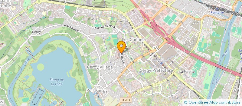 localisation de l'entreprise EUROPE COMMUNICATION MOBILE  CERGY