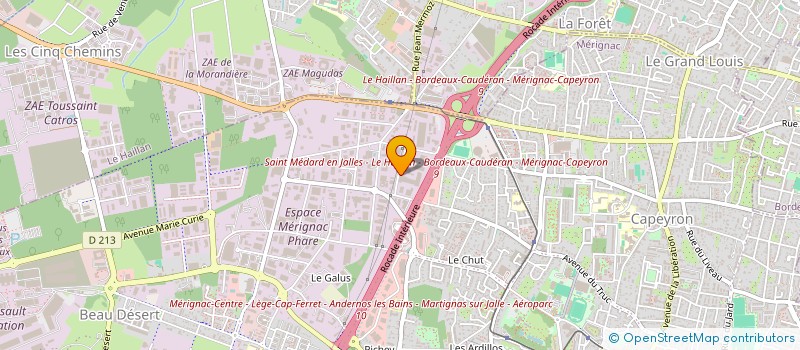 localisation de l'entreprise EUROPE CONSEILS à MERIGNAC