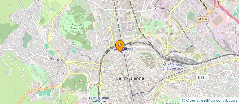 localisation de l'entreprise EUROPE CONSEILS ACHATS AUTOMOBILES  SAINT-ETIENNE