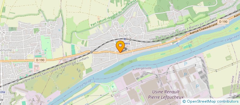 localisation de l'entreprise EUROPE CONSEILS PARTENAIRES  JUZIERS