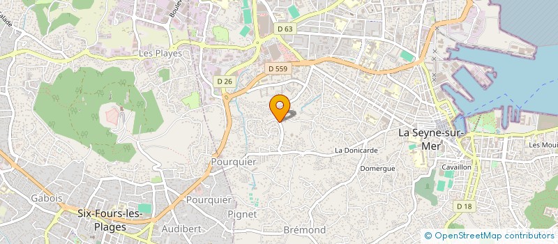 localisation de l'entreprise EUROPE CONSTRUCTION COTE D AZUR à LA SEYNE-SUR-MER