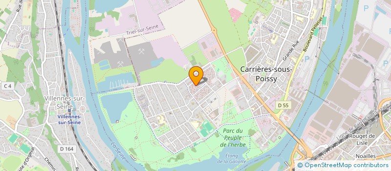 localisation de l'entreprise EUROPE CONTINENTALE MOVING  CARRIERES-SOUS-POISSY