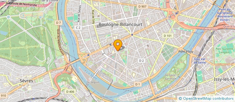 localisation de l'entreprise EUROPE CONVOYAGE à BOULOGNE-BILLANCOURT