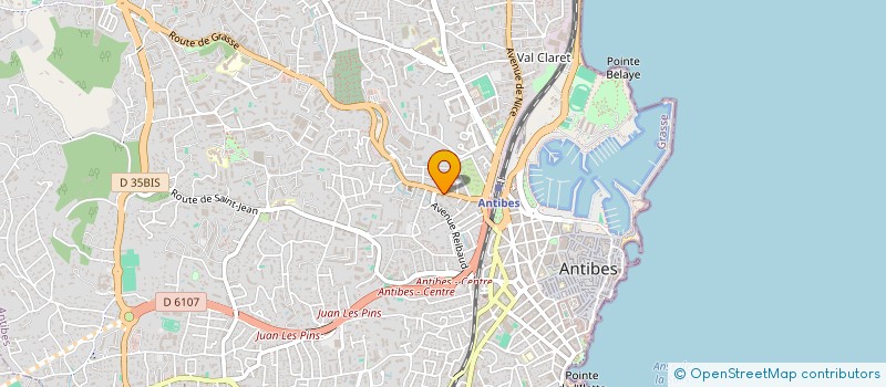 localisation de l'entreprise EUROPE COTE D AZUR TRANSACT IMMOBILIERE à ANTIBES