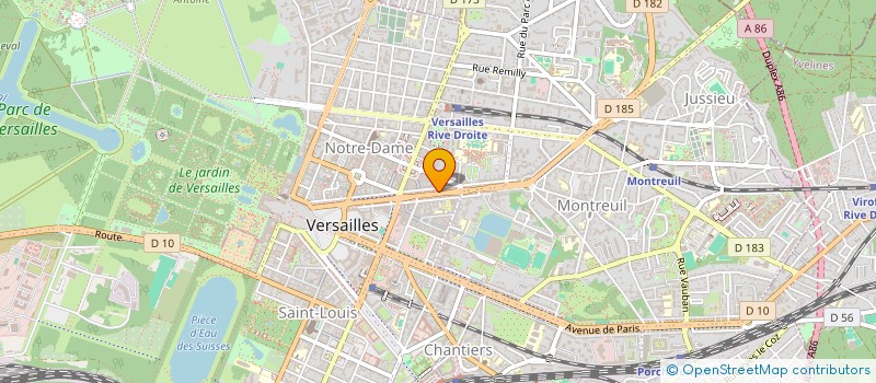 localisation de l'entreprise EUROPE DEM à VERSAILLES