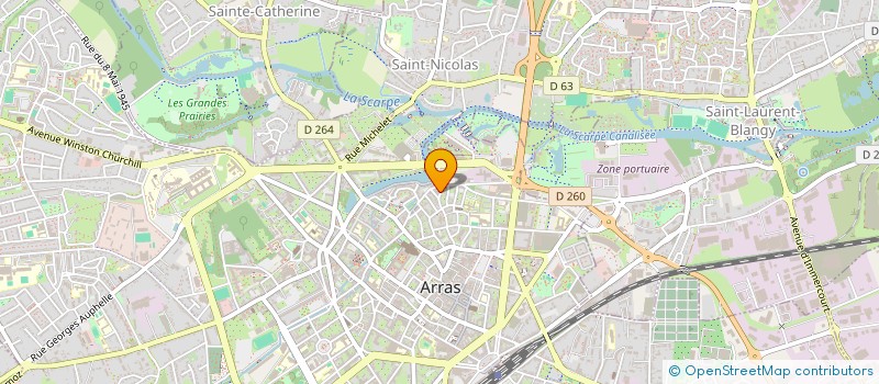 localisation de l'entreprise EUROPE DEMOCRATIE ESPERANTO NORD OUEST à ARRAS
