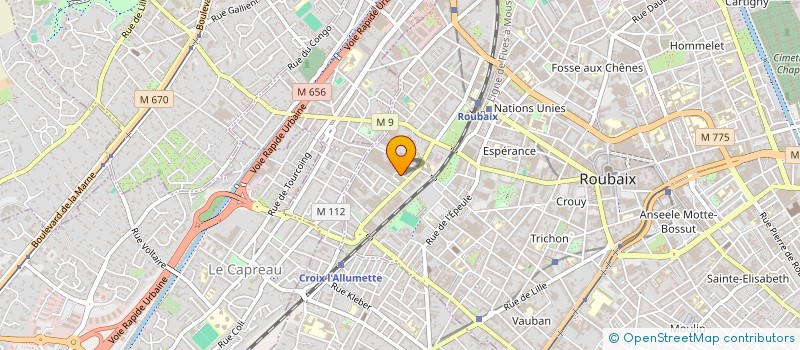localisation de l'entreprise EUROPE DENTAIRE PARTNER à ROUBAIX