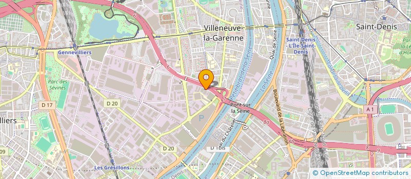 localisation de l'entreprise EUROPE DEPANNAGE à VILLENEUVE LA GARENNE