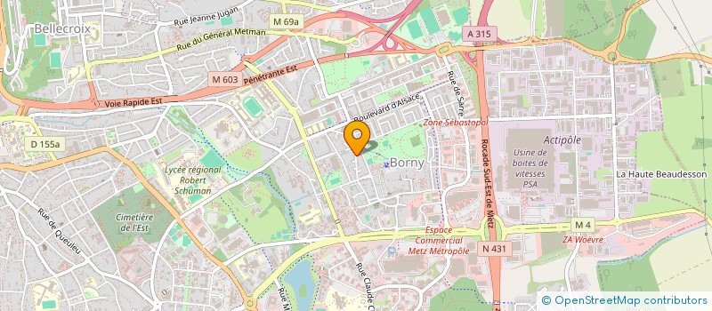 localisation de l'entreprise EUROPE DEPANNAGE SAS  METZ