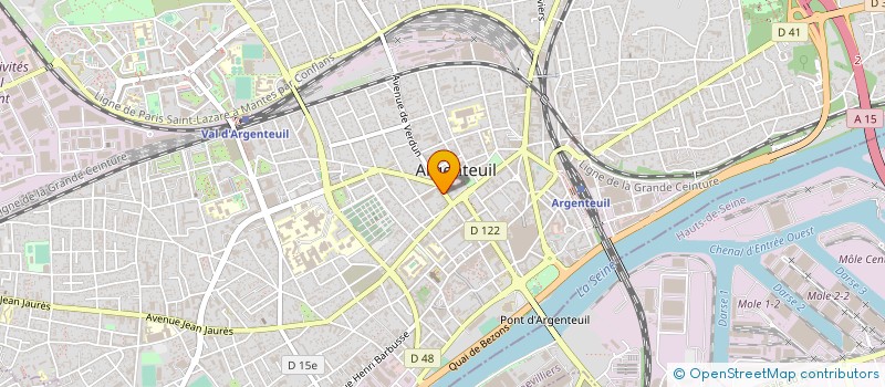 localisation de l'entreprise EUROPE DIFFUSION à ARGENTEUIL