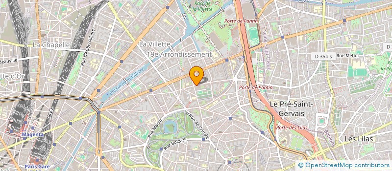 localisation de l'entreprise EUROPE DISTRIBUTION  PARIS