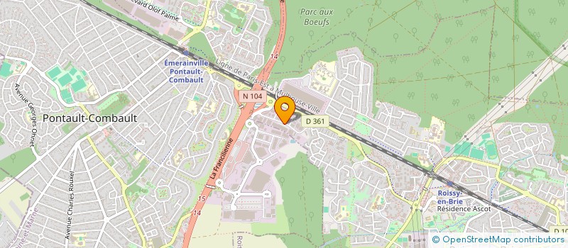 localisation de l'entreprise EUROPE DISTRIBUTION AUTOMATIQUE à ROISSY-EN-BRIE