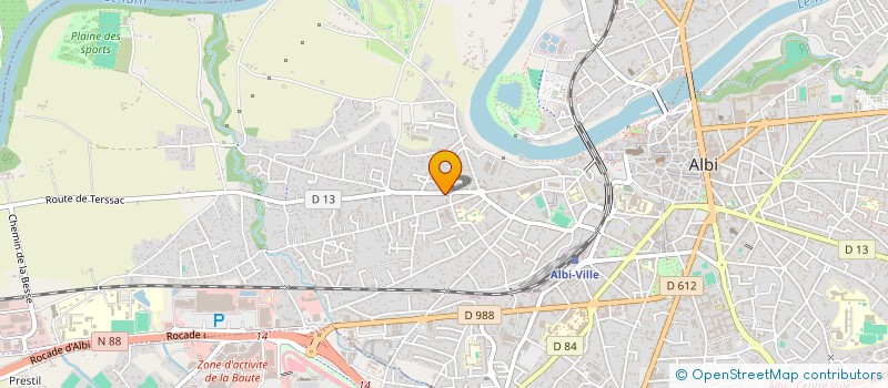 localisation de l'entreprise EUROPE DOM TOM SUD OUEST à ALBI