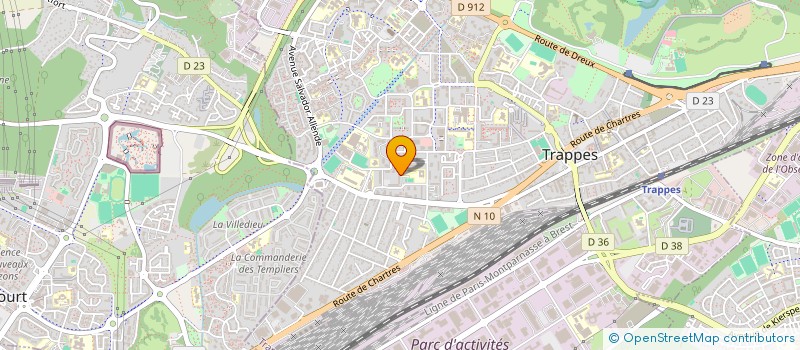 localisation de l'entreprise EUROPE ECHAFAUDAGES  TRAPPES