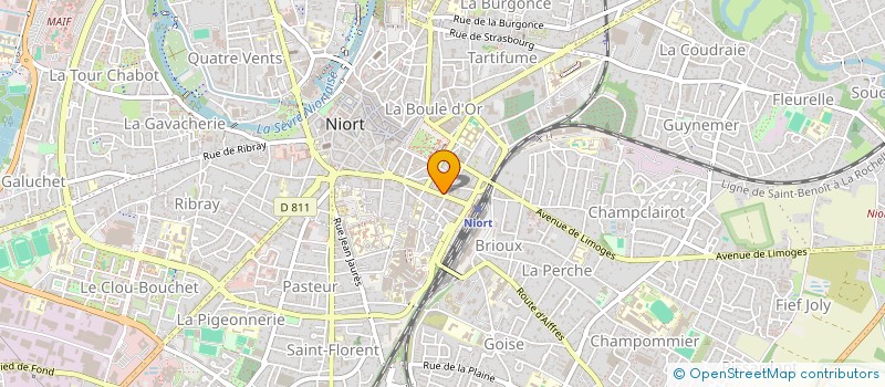 localisation de l'entreprise EUROPE ECOLOGIE LES VERTS  NIORT