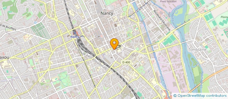 localisation de l'entreprise EUROPE ECOLOGIE LES VERTS  LORRAINE  NANCY